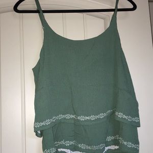 Francesca’s green detailed tank